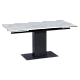 Extendable dining table JURATA - white