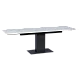 Extendable dining table JURATA - white
