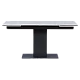Extendable dining table JURATA - white