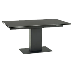 Extendable dining table JURATA - black