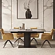 Extendable dining table JURATA - white
