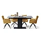 Extendable dining table JURATA - white