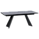 Extendable dining table GLOGOW - black