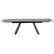 Extendable dining table GLOGOW - black
