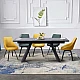 Extendable dining table GLOGOW - black