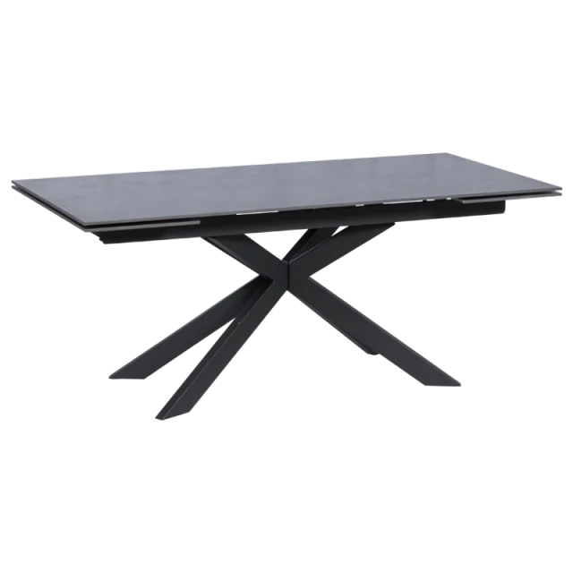 Extendable dining table ELK - black