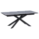 Extendable dining table ELK - black