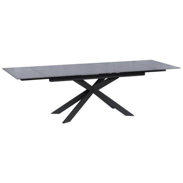 Extendable dining table ELK - black