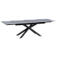 Extendable dining table ELK - black