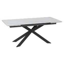 Extendable dining table ELK - white