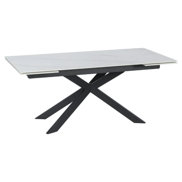 Extendable dining table ELK - white