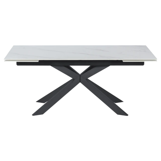 Extendable dining table ELK - white