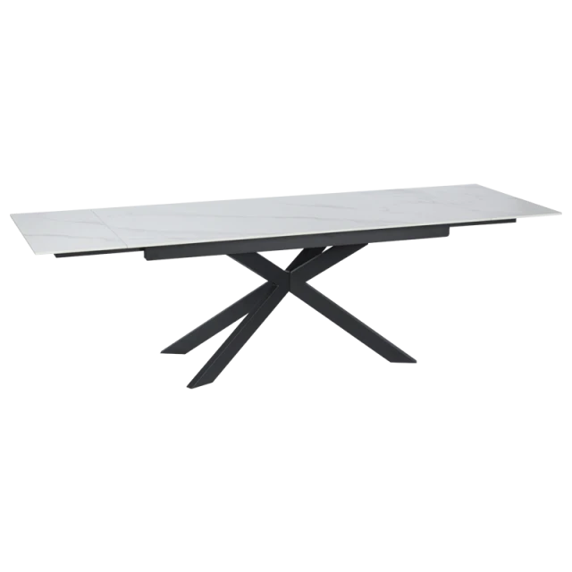 Extendable dining table ELK - white