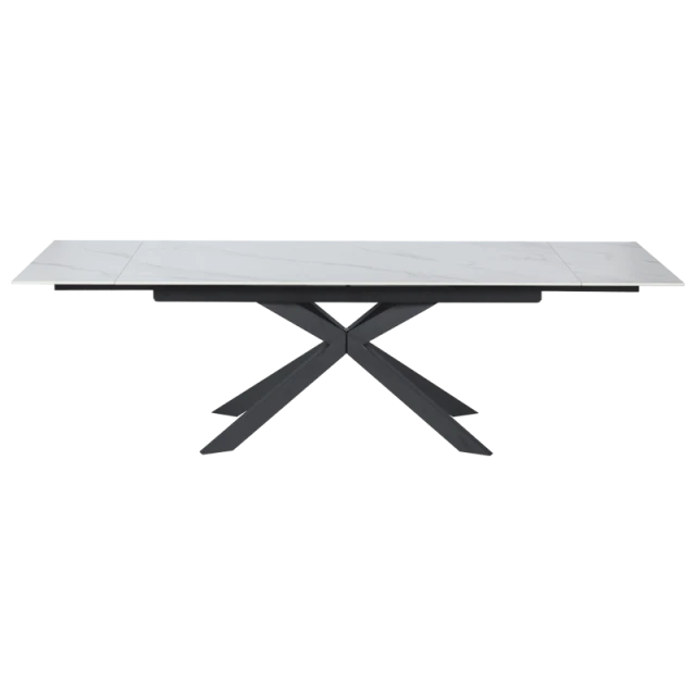 Extendable dining table ELK - white