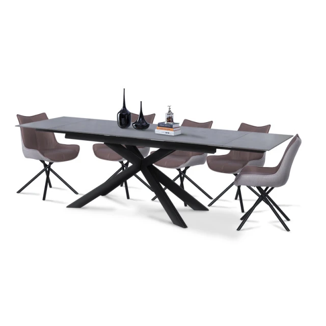 Extendable dining table ELK - gray