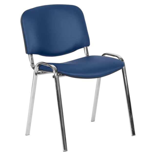 Visitor chair Carmen 1135-1 LUX - dark blue N
