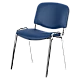 Visitor chair Carmen 1135-1 LUX - dark blue N