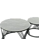 Σετ βοηθητικών τραπεζιών σαλονιού FRESNO DECO - γκρι