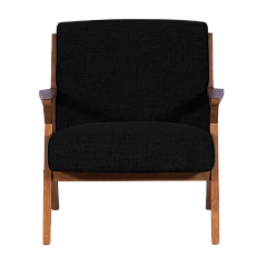 Armchair MAURO - walnut - black