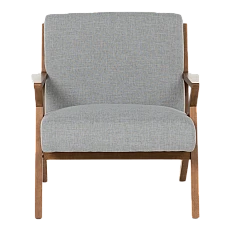 Armchair MAURO - walnut - gray