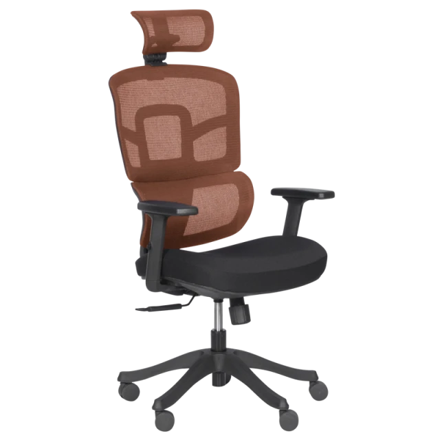 Ergonomic chair Carmen 7582 - orange-black