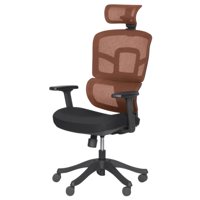 Ergonomic chair Carmen 7582 - orange-black