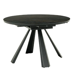 Extendable dining table DOMINIK - black