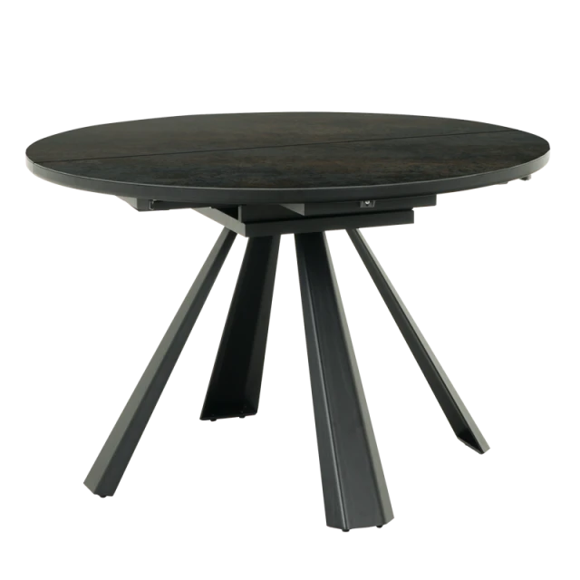 Extendable dining table DOMINIK - black