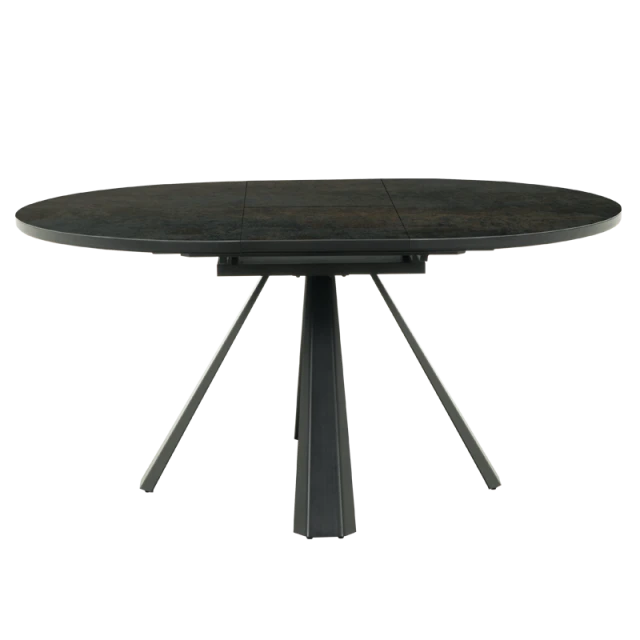 Extendable dining table DOMINIK - black
