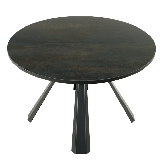 Extendable dining table DOMINIK - black