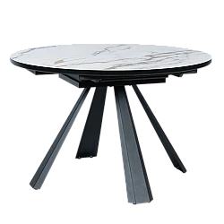 Extendable dining table DOMINIK - white