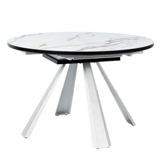 Extendable dining table DOMINIK - white 02