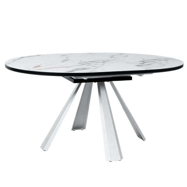 Extendable dining table DOMINIK - white 02