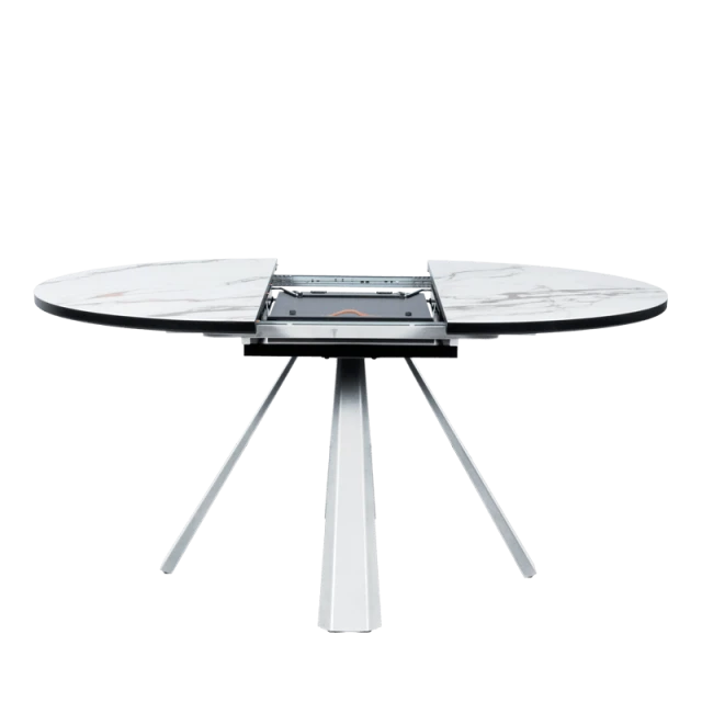 Extendable dining table DOMINIK - white 02
