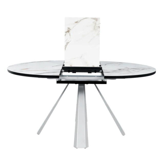 Extendable dining table DOMINIK - white 02