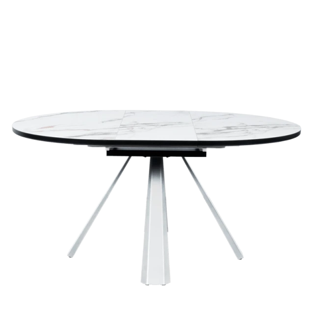 Extendable dining table DOMINIK - white 02