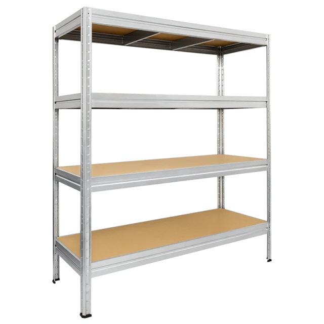 Метален стелаж MEGA 177x200x45 см, до 500 кг на рафт - цинк