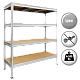 Metal rack MEGA 177x180x60 cm, 500 kg per shelf - zinc