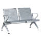 Visitor bench with 2 seats Carmen CR-1031-2 - silver