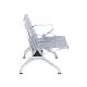 Visitor bench with 2 seats Carmen CR-1031-2 - silver
