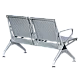Visitor bench with 2 seats Carmen CR-1031-2 - silver