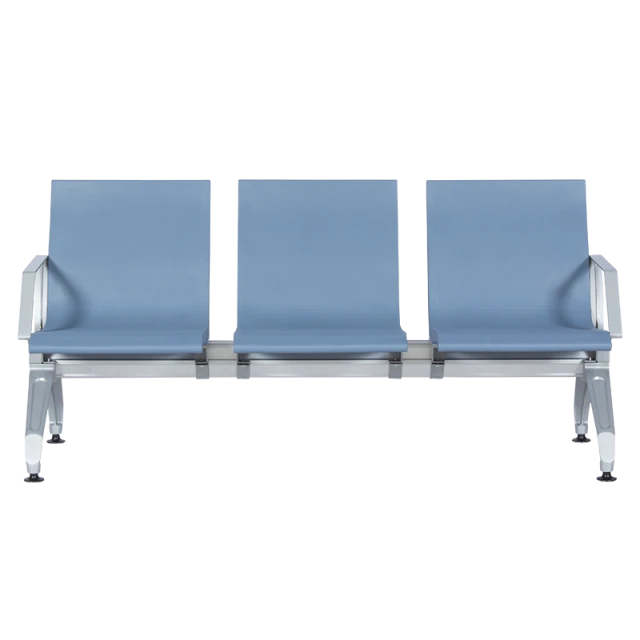 Visitor bench with 3 seats Carmen CR-1034-4 - blue