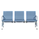 Visitor bench with 3 seats Carmen CR-1034-4 - blue