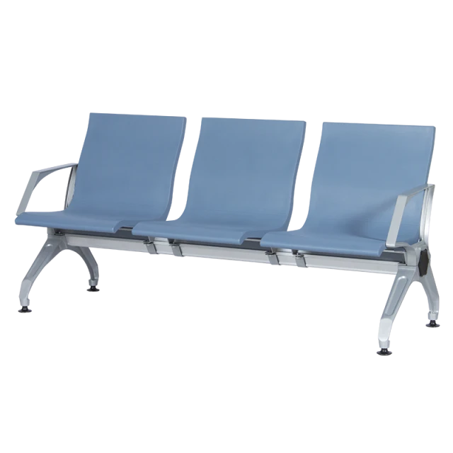 Visitor bench with 3 seats Carmen CR-1034-4 - blue