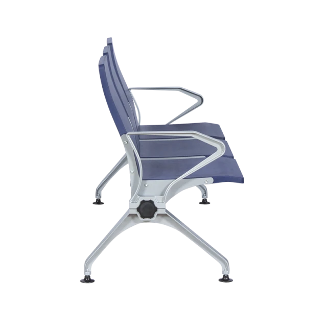 Visitor bench with 3 seats Carmen CR-1036-3 - blue