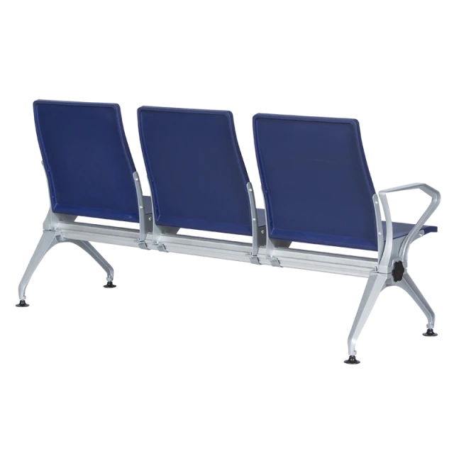 Visitor bench with 3 seats Carmen CR-1036-3 - blue