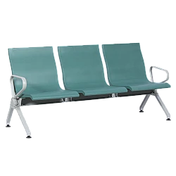 Visitor bench with 3 seats Carmen CR-1037-3 - green