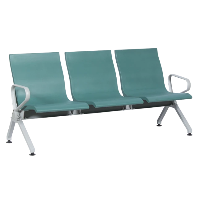 Visitor bench with 3 seats Carmen CR-1037-3 - green