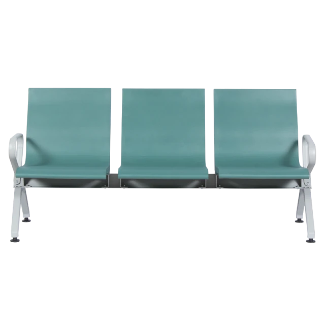 Visitor bench with 3 seats Carmen CR-1037-3 - green