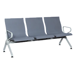 Visitor bench with 3 seats Carmen CR-1037-3 - gray
